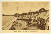 Vernon-Ville. La Plage. Le bain des Enfants.