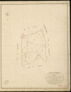 Nagel-Seez-Mesnil. Tableau d'assemblage _ du Plan Parcellaire de la Commune de Nagel _ Canton de Conches - Evreux - Eure. _ Terminé sur le Terrain le 5 Septembre 1853 , sous l'administration de M. Le Marquis de Ste Croix, Préfet _ M. Bagot, Maire _ sous la Direction de M. Chauveau, Directeur des Contributions directes _ M. Lefébure, Géomètre en Chef. _ Par M. Lefébure Désiré, Géomètre de 1re classe.