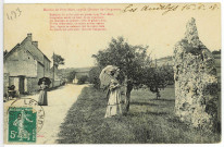 Port-Mort. Menhir de Port-Mort, appelé Gravier de Gargantua.