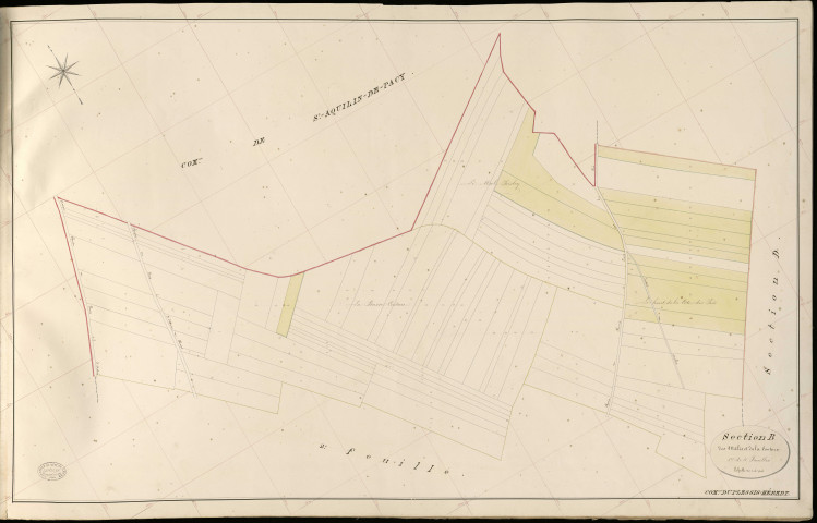 Plessis-Hébert (Le). Section B _ des Mâlis et de la Couture _ 1re de 4 Feuilles