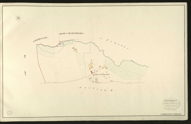 Saint-Pierre-de-Cormeilles. Section C _ de l'Eglise et des Fontaines _ 2e et dernière Feuille