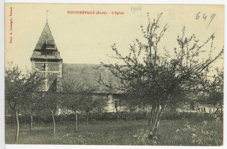 Touffreville. L'Eglise.