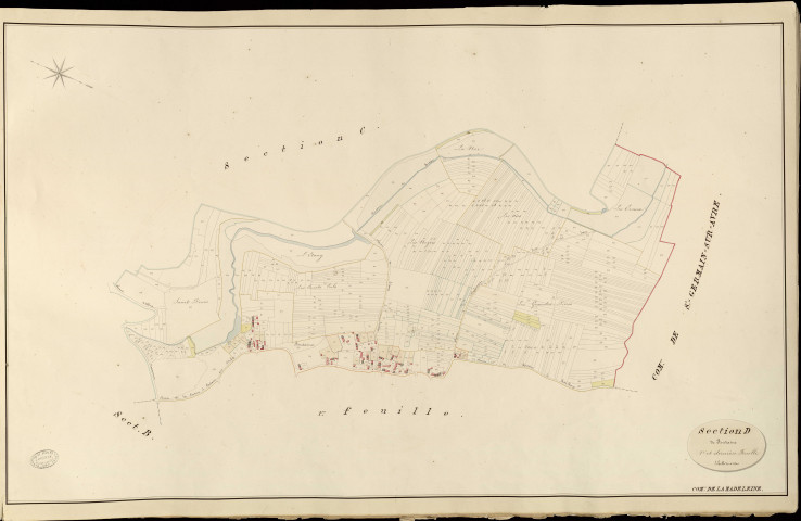 Madeleine-de-Nonancourt (La). Section D _ de Fontaine _ 2e et dernière Feuille