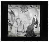 Musée des Offices de Florence (Italie), tableau de Lippo Memmi représentant l'Annonciation.