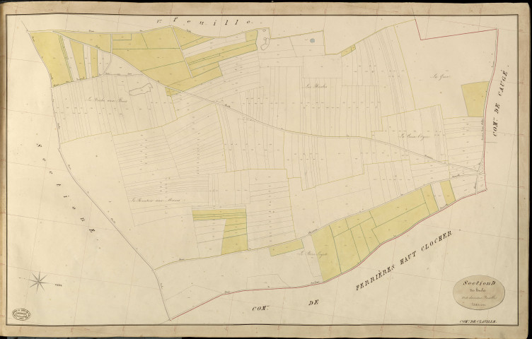 Claville. Section D _ des Houles _ 2e et dernière Feuille