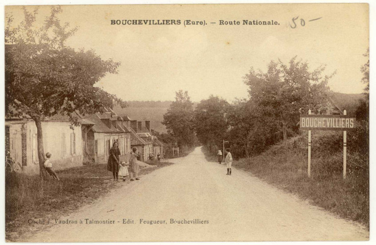 Bouchevilliers. Route Nationale.