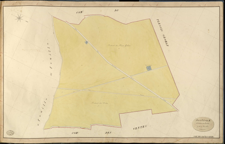 Baux-Sainte-Croix (Les). Section A _ de la Mare des Cressées _ 9e de 19 Feuilles