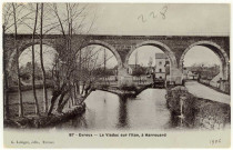 Evreux-Ville. Navarre : Le Viaduc sur l'Iton à Harrouard.