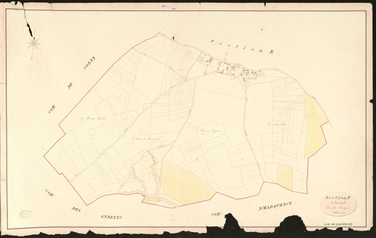 Boisemont. Section F _ de Léomesnil _ Feuille Unique