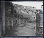 Ruines du forum dans la vallée de l'Agrigente en Sicile (Italie)