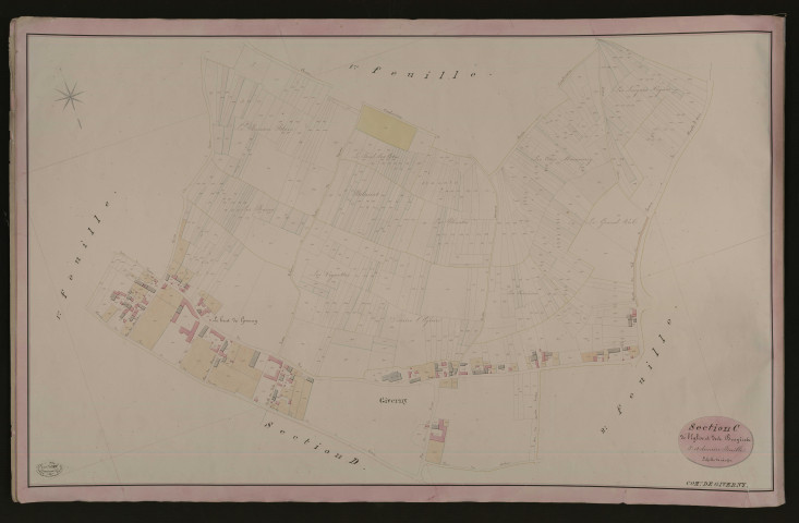 Giverny. Section C _ de l'Eglise et des Bruyères _ 3e et dernière Feuille