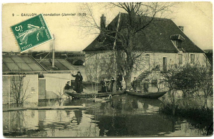 Gaillon. Inondation (Janvier 1910).