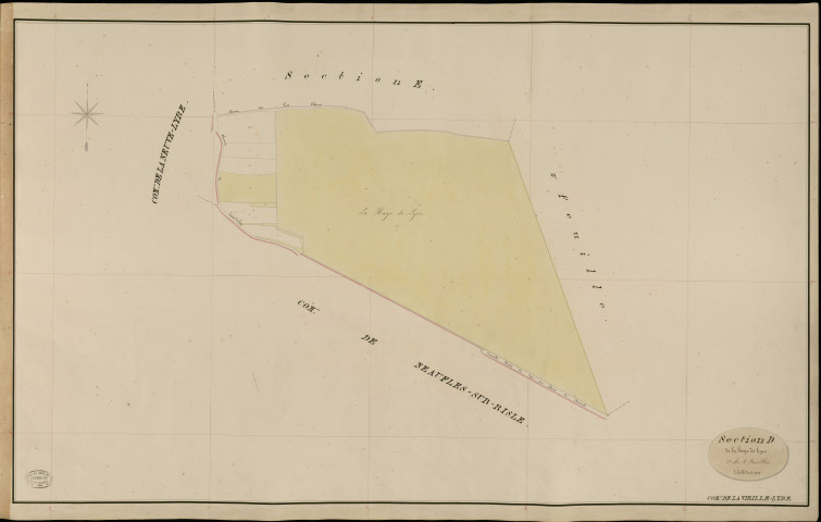 Vieille-Lyre (La). Section D _ de la Haye de Lyre _ 1re de 2 Feuilles