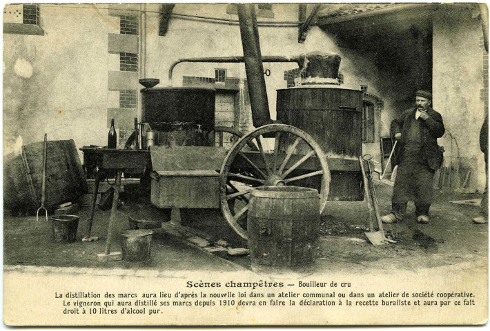 Divers. Scènes champêtres - Bouilleur de cru.