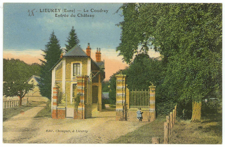 Lieurey. Le Coudray - Entrée du Château.