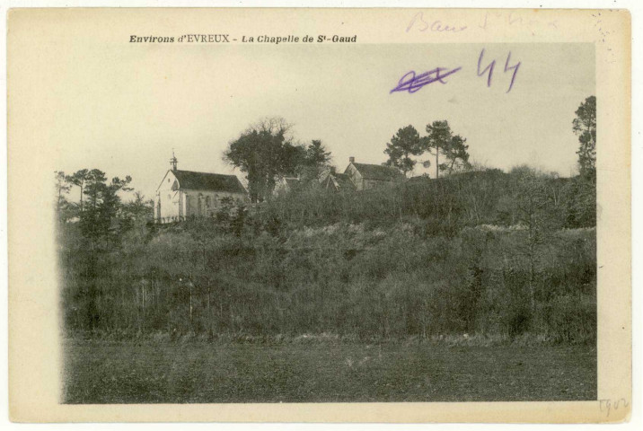 Baux-Sainte-Croix (Les). La Chapelle St-Gaud.