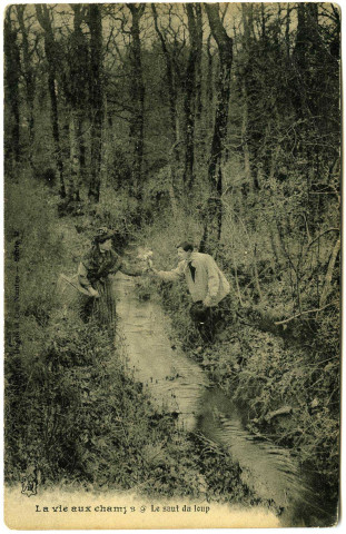 Divers. La vie aux champs. - Le saut du loup.