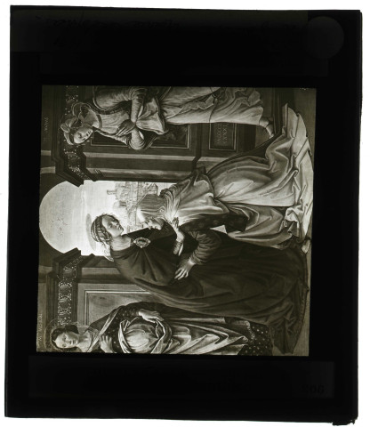 Musée du Louvre à Paris, tableau de Ghirlandaio "La Visitation".
