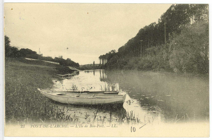 Pont-de-l'Arche. L'Ile de Bon-Port.