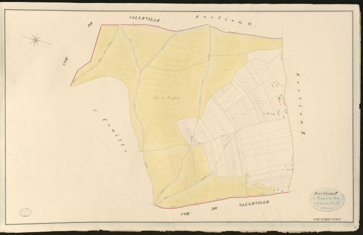 Harcourt. Section F _ du Bocage et des Bois _ 2e et dernière Feuille