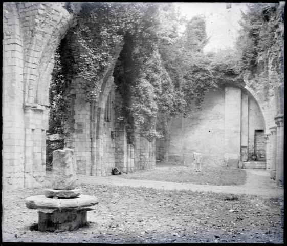 Ruines et vestiges de l'abbaye de Jumièges (Seine-Maritime).