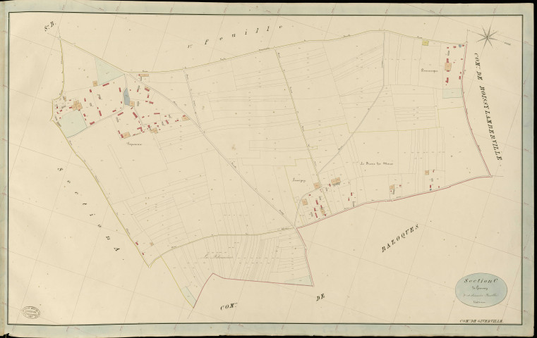 Giverville. Section C _ de Gournay _ 2e et dernière Feuille