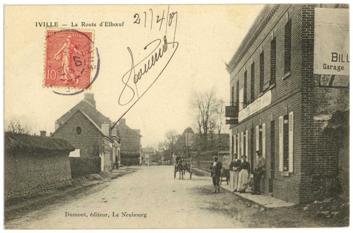 Iville. La Route d'Elbeuf.