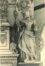 Statue de Sainte-Catherine dans l'église de Bacqueville (Eure, France)