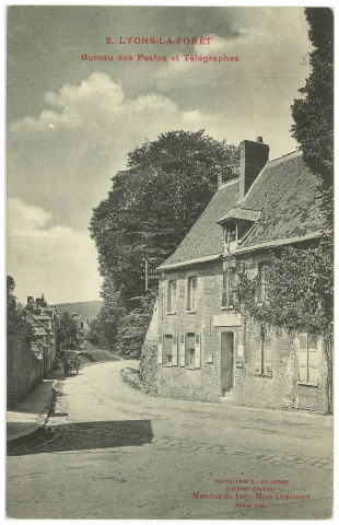 Lyons-la-Forêt. Bureau des Postes et Télégraphes.