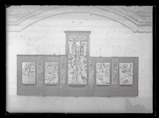 Retable du XVIème siècle de l'église de Saint-Riquier (Somme).