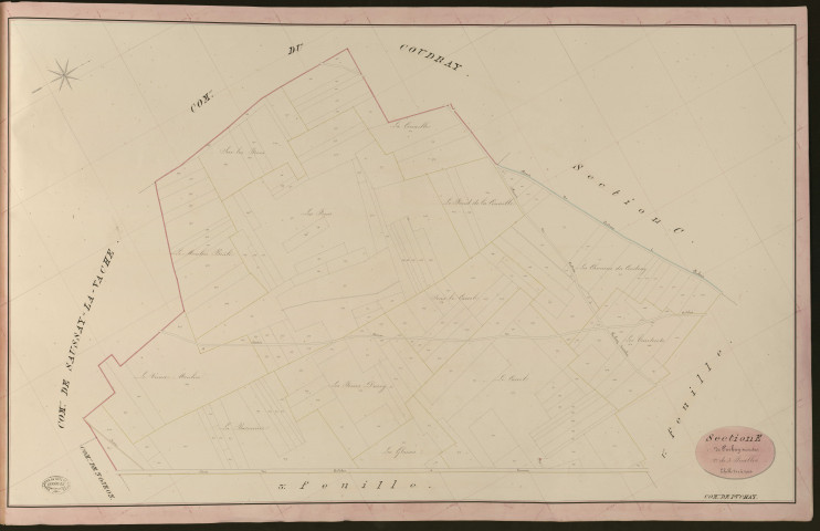 Puchay. Section E _ de Puchay (bout de Bas) _ 2e de 3 Feuilles