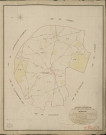 Champigny-la-Futelaye. Tableau d'assemblage _ du Plan Parcellaire de la Commune de Champigny _ Canton de Saint André - Evreux - Eure. _ Terminé sur le Terrain le 12 Aout 1837, sous l'administration de M. Passy, Préfet _ M. Malassis, Maire _ et sous la Direction de M. Marel, Directeur des Contributions directes _ M. Le Fébure, Géomètre en Chef. _ Par M. Canu, Géomètre de 1re classe.