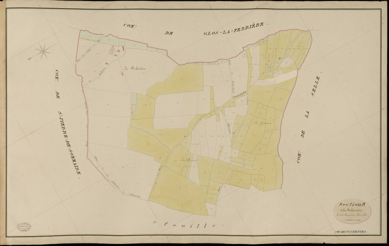 Juignettes. Section B _ de La Richardière _ 2e et dernière Feuille