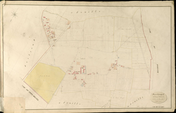 Conches-en-Ouche. Section C _ des deux Valleuil _ 2e de 4 Feuilles