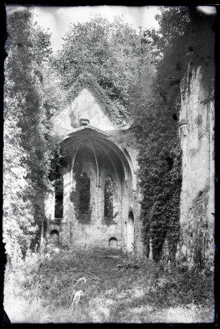 Ruines et vestiges de l'abbaye Notre-Dame-de-Fontaine-Guérard à Radepont (Eure).