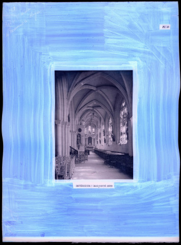 "L'Église Saint-Nicolas de Beaumont-le-Roger" du chanoine Bonnenfant, planche II intérieur, bas-côté sud.