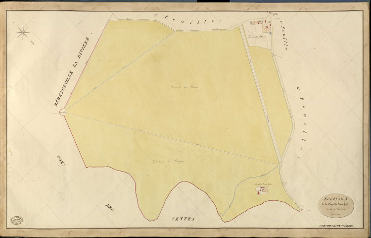 Baux-Sainte-Croix (Les). Section A _ de la Chapelle Saint Gaud _ 2e de 19 Feuilles