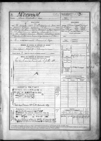 Bernay. Registre - Tome 1 (1878)