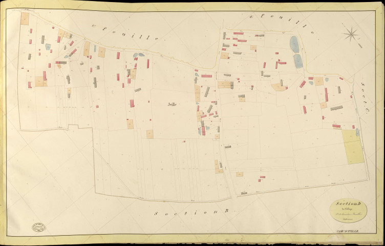 Iville. Section D _ du Village _ 3e et dernière Feuille