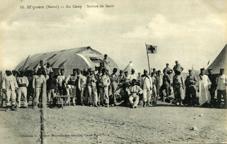 M'çoun (Maroc) - Au Camp - Service de Santé