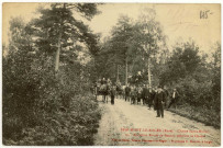 Beaumont-le-Roger. Chasse St-Hubert-Ancienne Route de Bernay pendant la Chasse.
