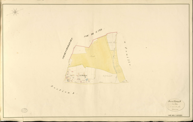Saint-Didier-des-Bois. Section B _ du Bohu _ 1re de 2 Feuilles