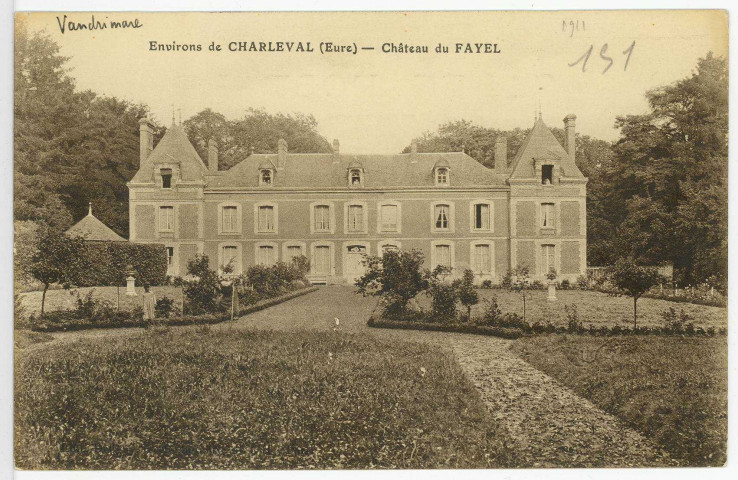 Vandrimare. Château du Fayel (Devant).