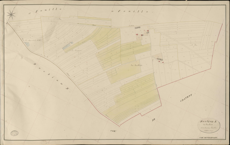 Villegats. Section A _ des Rouillards _ 4e et dernière Feuille