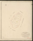 Jouveaux. Tableau d'assemblage du Plan Parcellaire de la Commune de Jouveaux _ Canton de Cormeilles - Pont-Audemer - Eure _ Terminé sur le terrain le 1826, sous l'administration de M. Le Vicomte Raymond Delaitre, Préfet - M. Deparfouru, Maire et sous la direction de M. Hurtrelle, Directeur des Contributions directes. _ M. Hautier, Géomètre en Chef. _ Par M. Canu, Géomètre de 1re classe