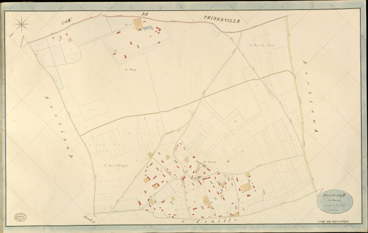 Drucourt. Section B _ du Maurey _ 1re de 3 Feuilles