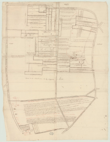 Bottereaux (Les) - Plans parcellaires de la paroisse, seigneurie de Monrimé. *