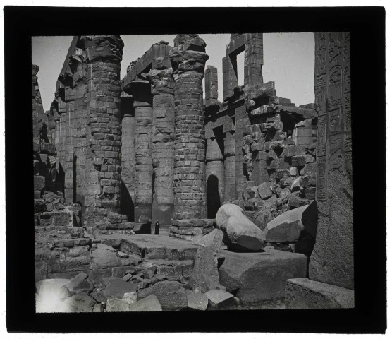 Vestiges de temple égyptien.