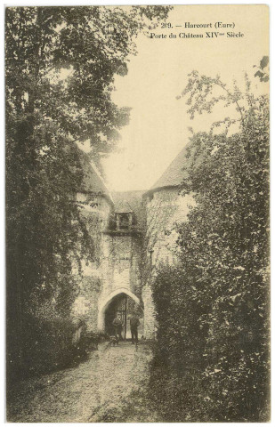 Harcourt. Porte du Château XIVe siècle.