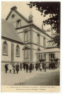 Damville. Pensionnat de l'Immaculée-Conception-Un coin de la Cour-Véranda-Chapelle.
